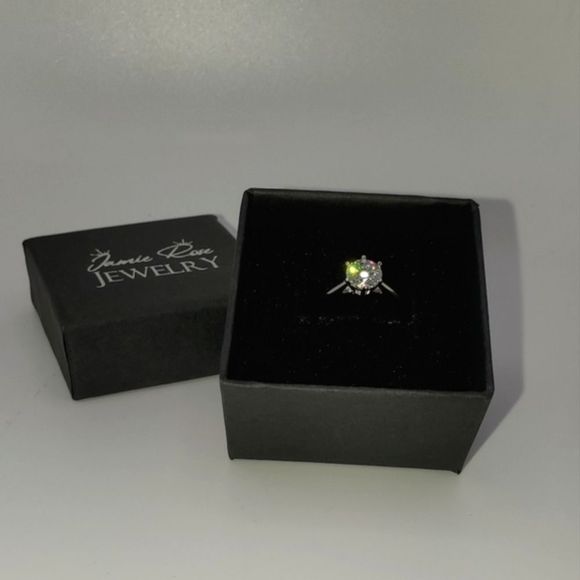 ๐ฆ 1ct Authentic Moissanite Diamond Solitaire Engagement Ring 925 Silver - Picture 6 of 9